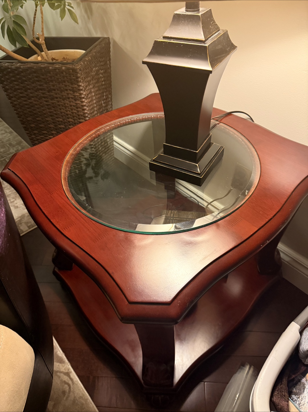 Wooden coffee table and side tables - photo 4