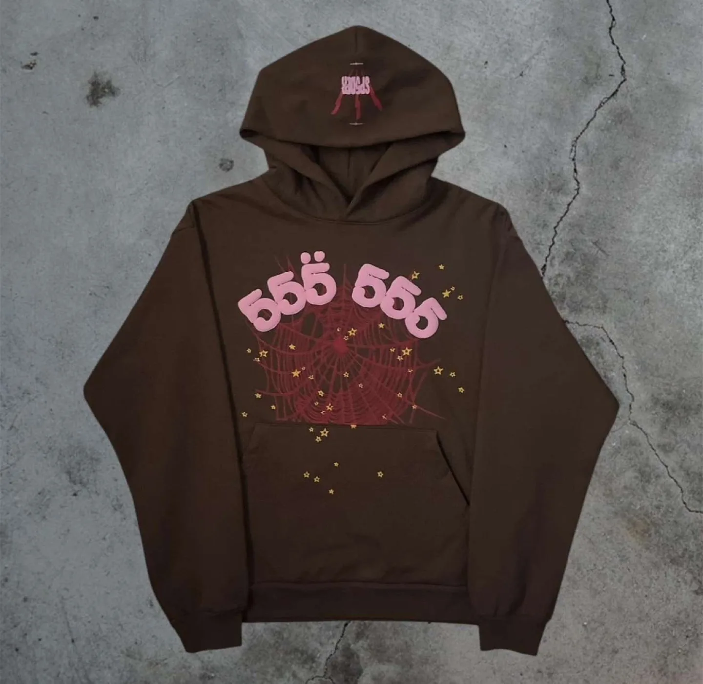 Brown Hoodie With Unique Design thumbnail