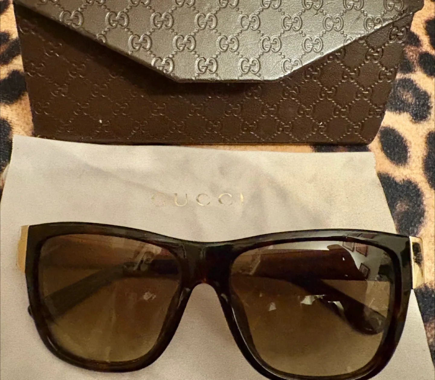 Excellent condition: Gucci Sunglasses & Case image indicator(2)