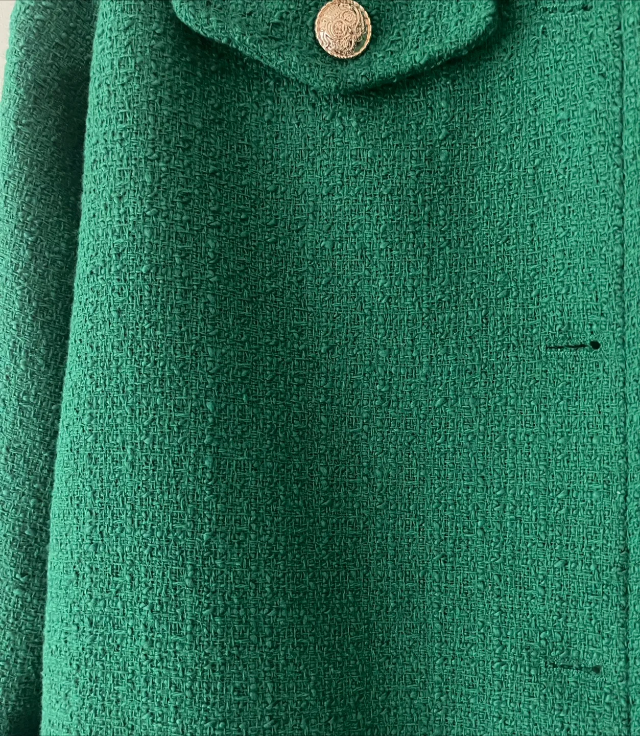 ONLY Sylvie Bouclé Tweed Blazer Bomber Jacket size 14 image indicator(8)