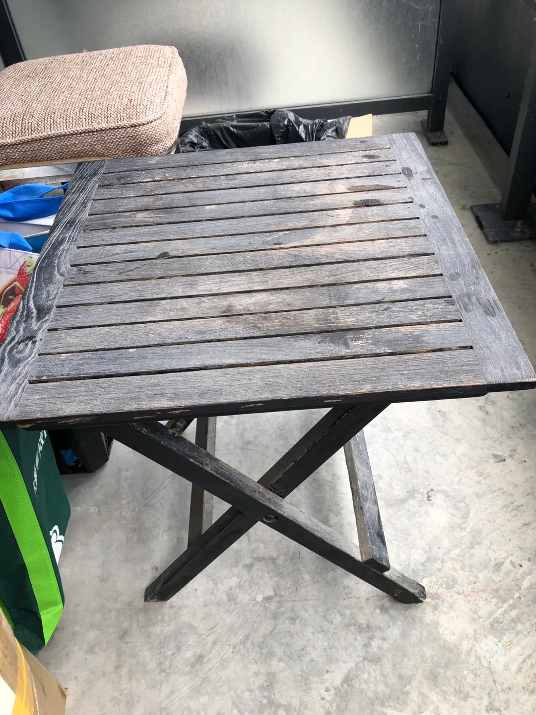 Wooden Outdoor Table 46*46*height 50cm 🥕 image indicator(2)