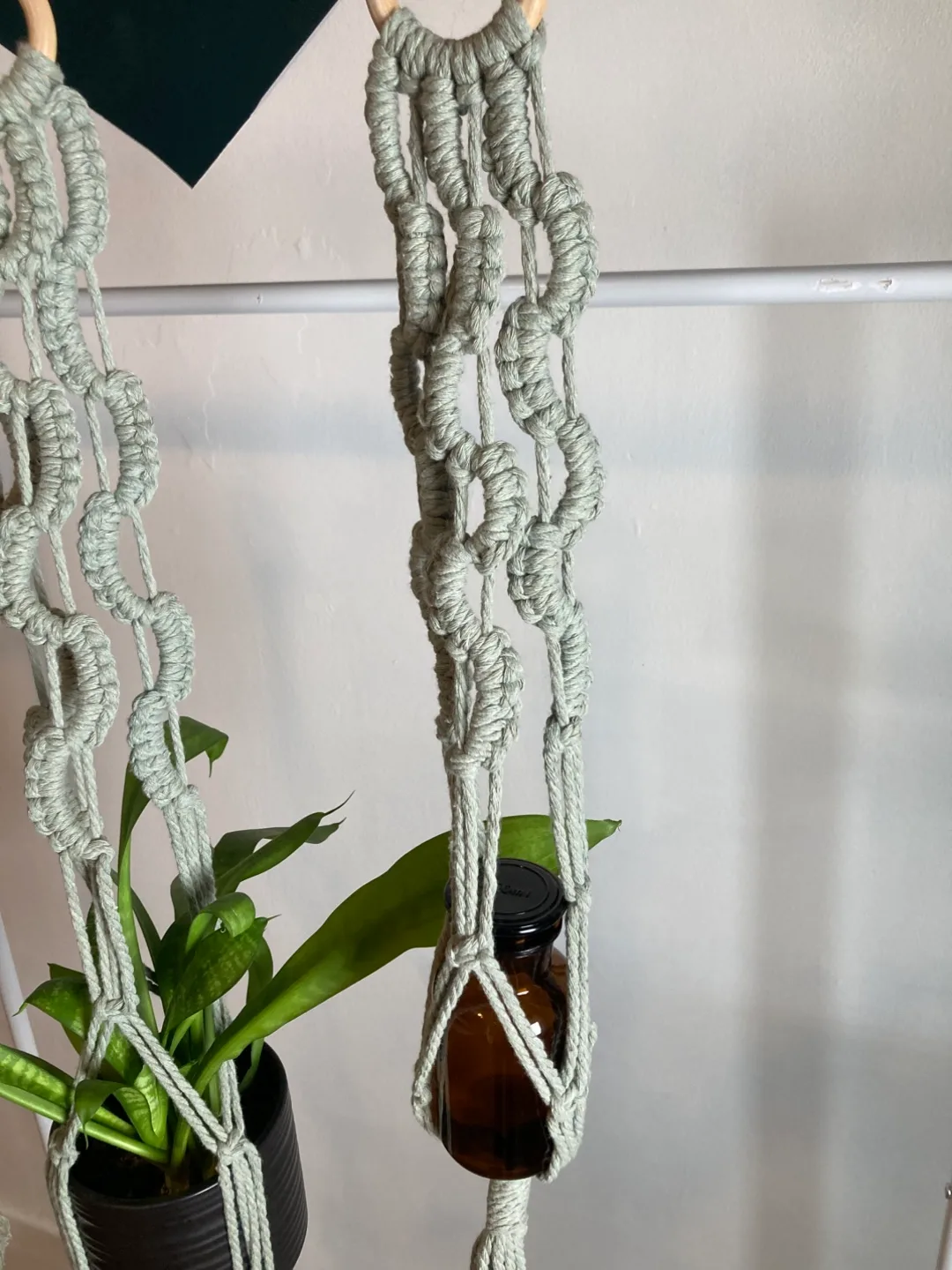 Handmade Macrame Plant Hanger set of 3 image indicator(3)