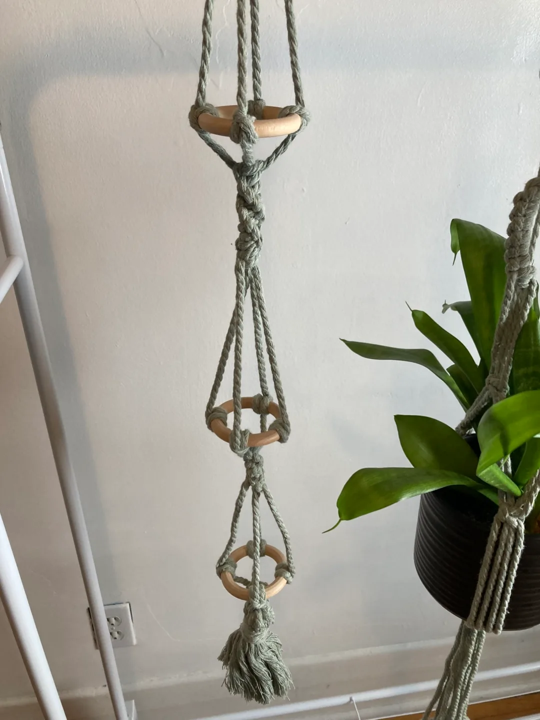 Handmade Macrame Plant Hanger set of 3 image indicator(2)