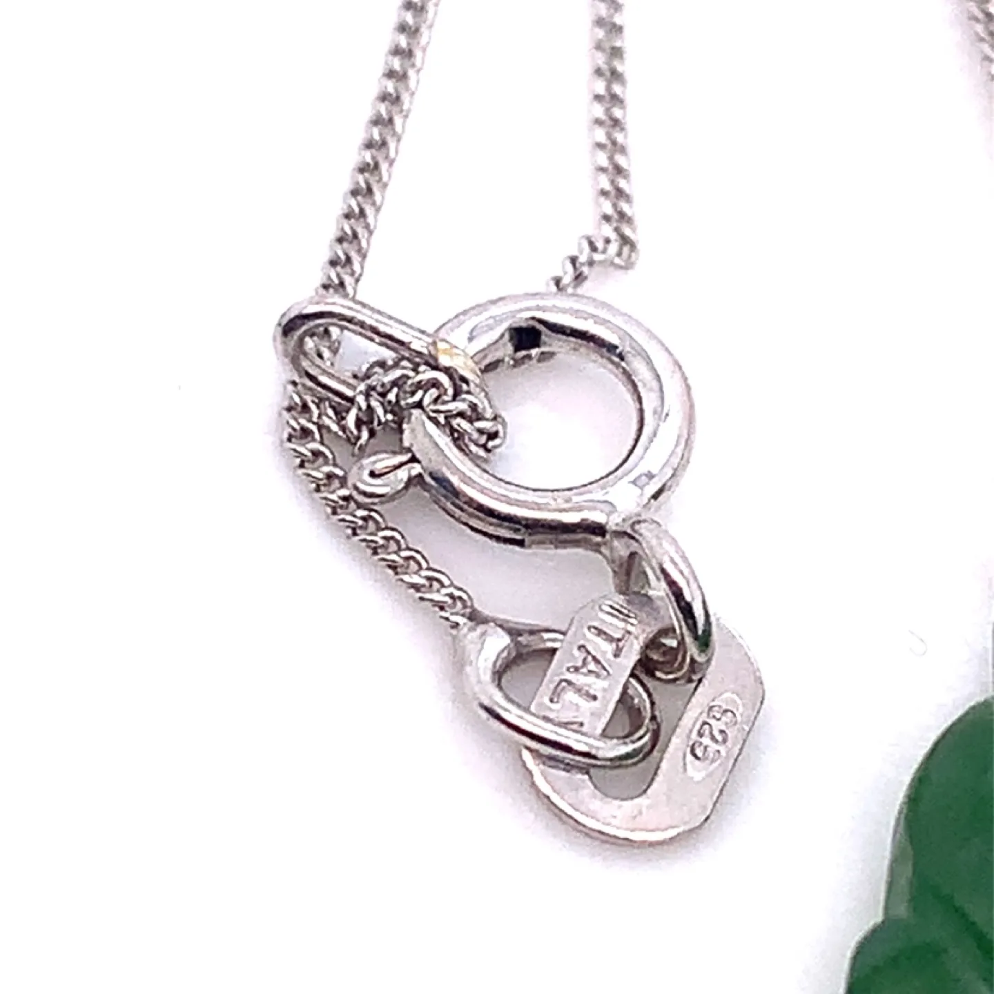 Jade Seahorse Pendant Sterling silver Necklace image indicator(5)