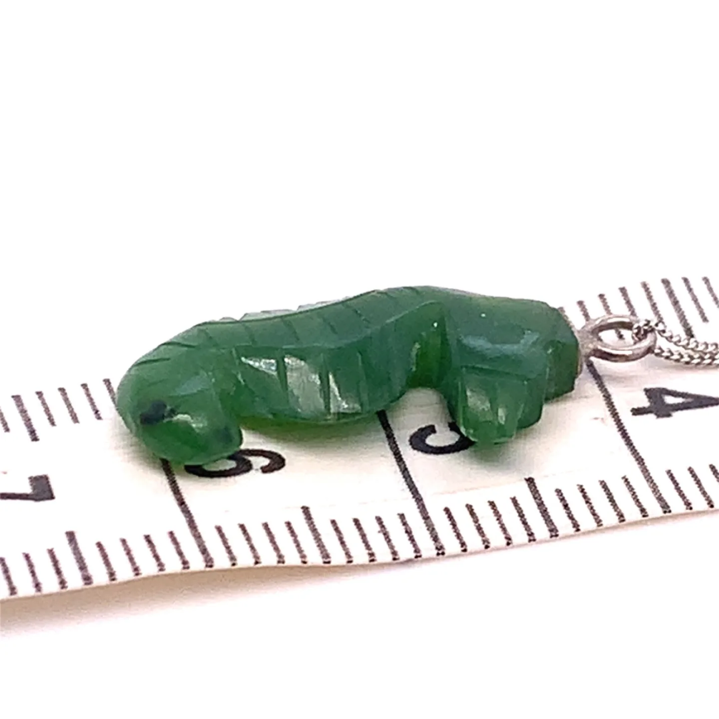 Jade Seahorse Pendant Sterling silver Necklace image indicator(6)