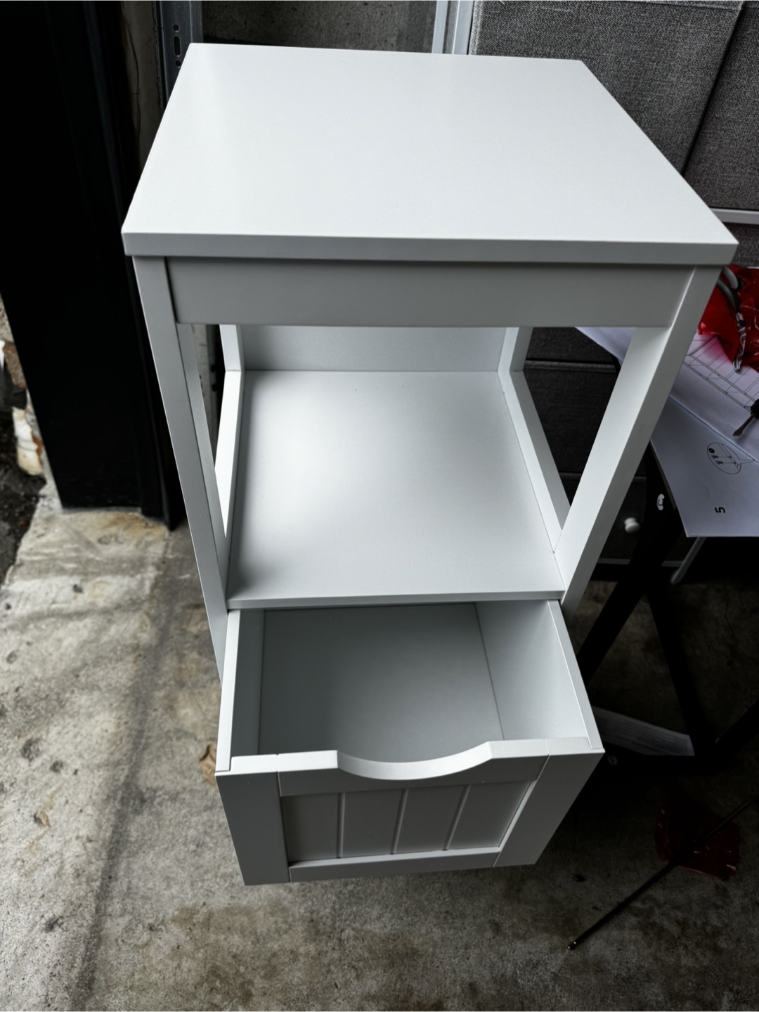 White Storage Cabinet/Table - photo 2