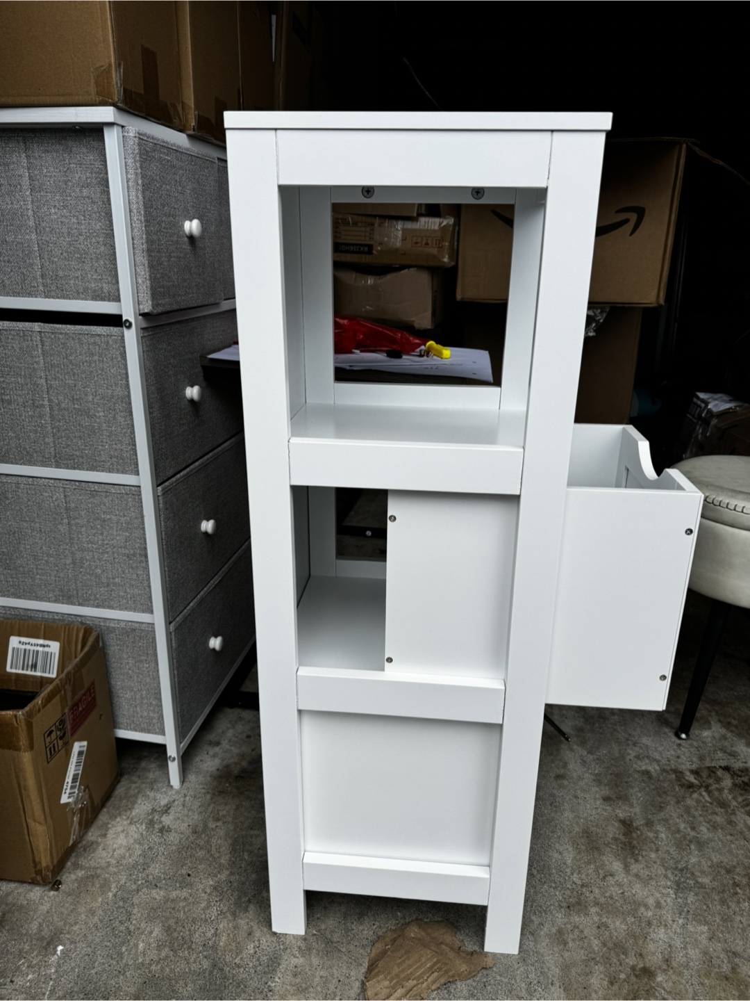 White Storage Cabinet/Table - photo 3