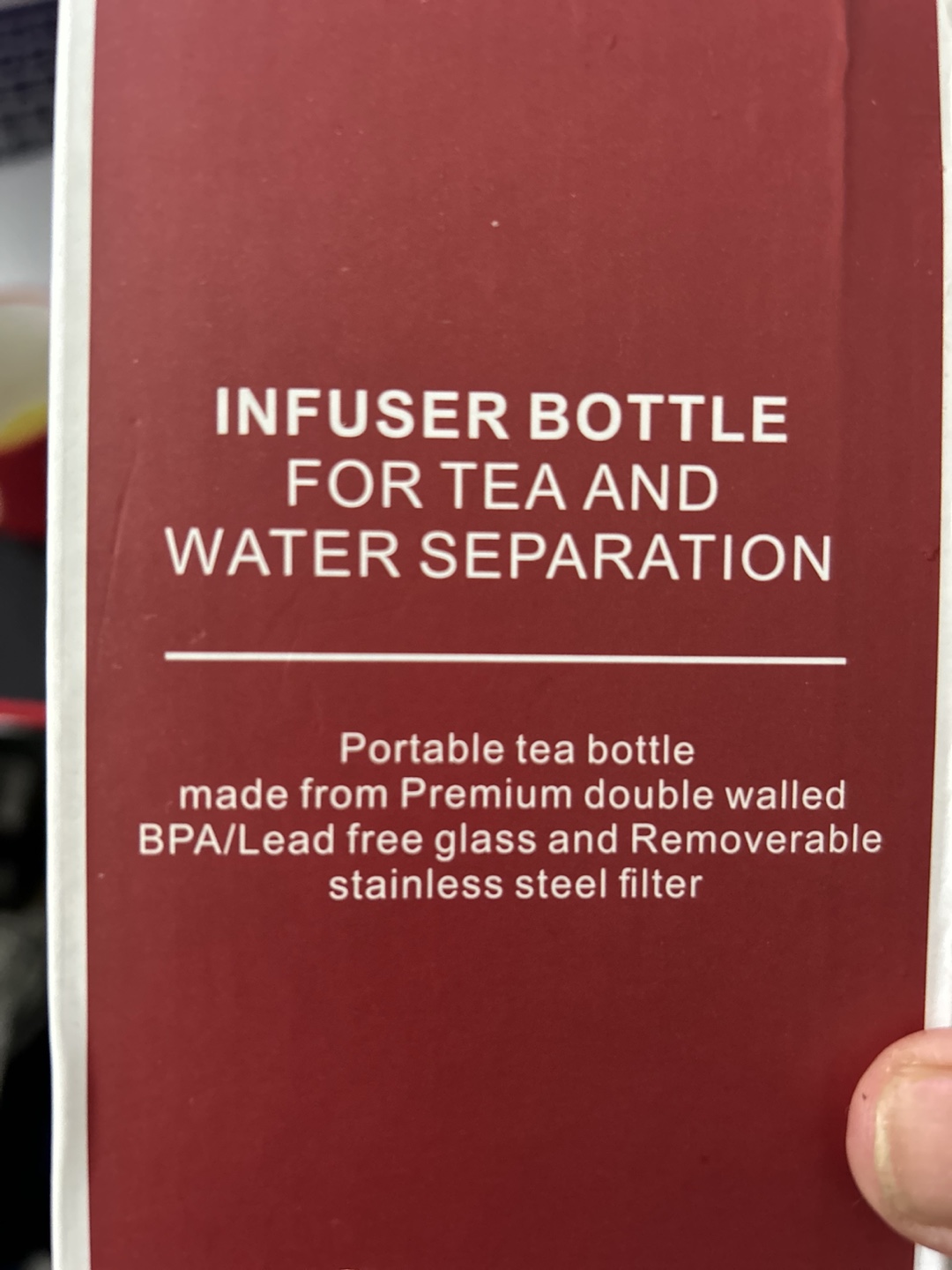 NEW Infuser Tea Bottle. 13oz