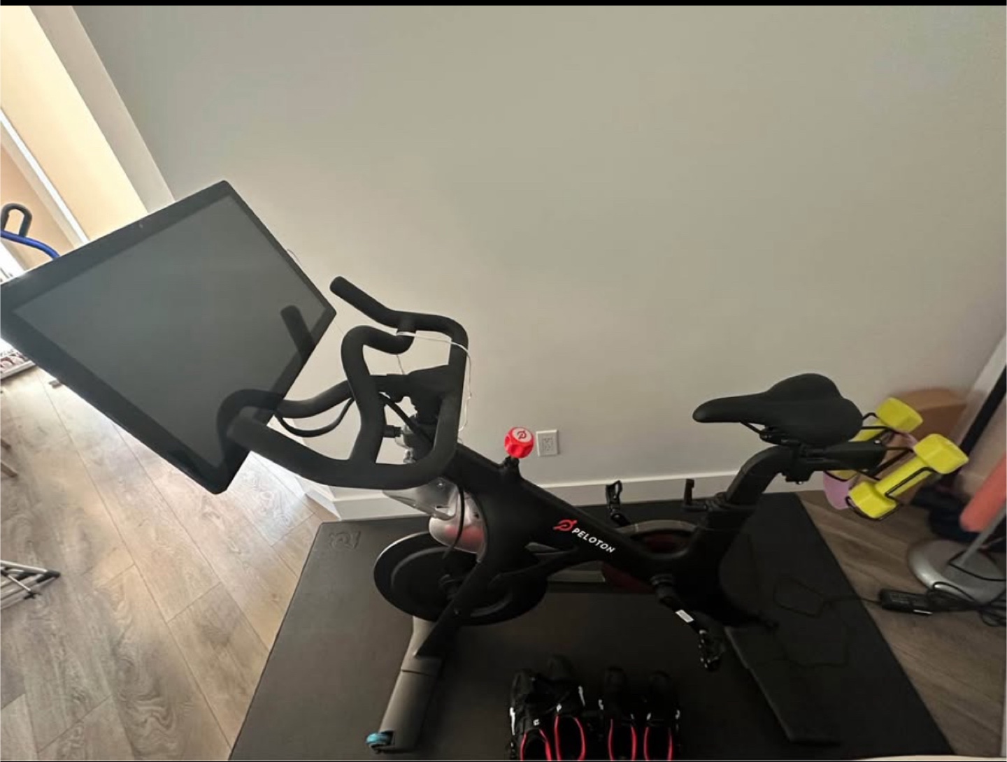 Peloton Bike with Screen and Cycling Shoes - photo 2