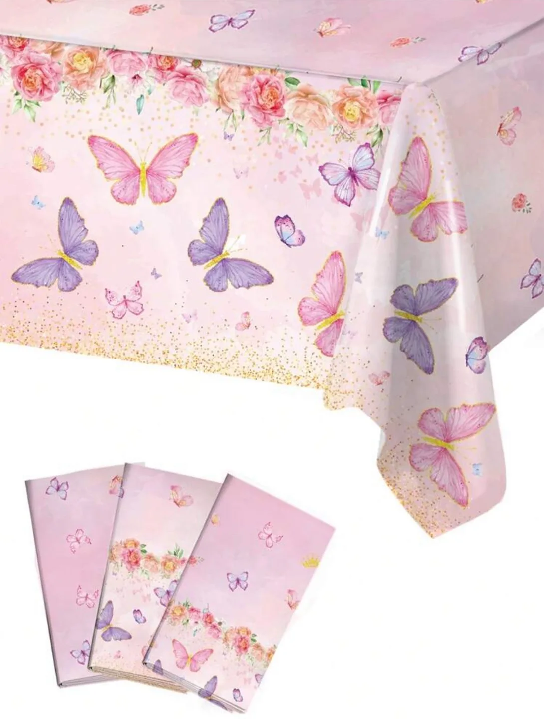 Butterfly Plastic Tablecloth image indicator(3)