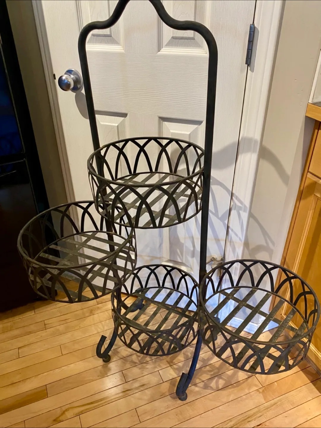 🥕 Metal Plant Stand with Baskets thumbnail