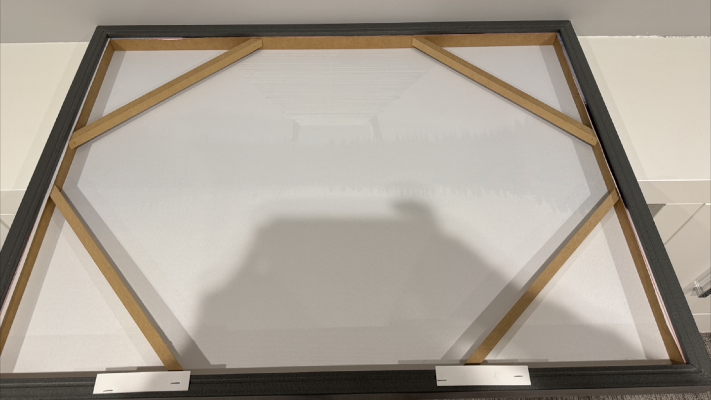 Metal Framed Lake Scene Wall Art - photo 2