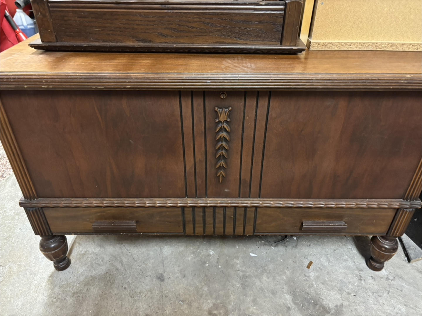 Antique Wooden Storage Chest 💚 - photo 3