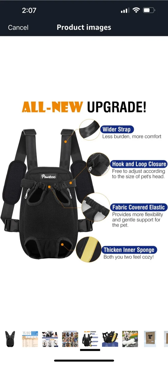 NEW Pawaboo Pet Carrier. XL size image indicator(5)