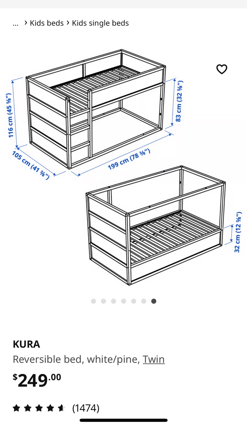 IKEA KURA Reversible Kids Bed - photo 2