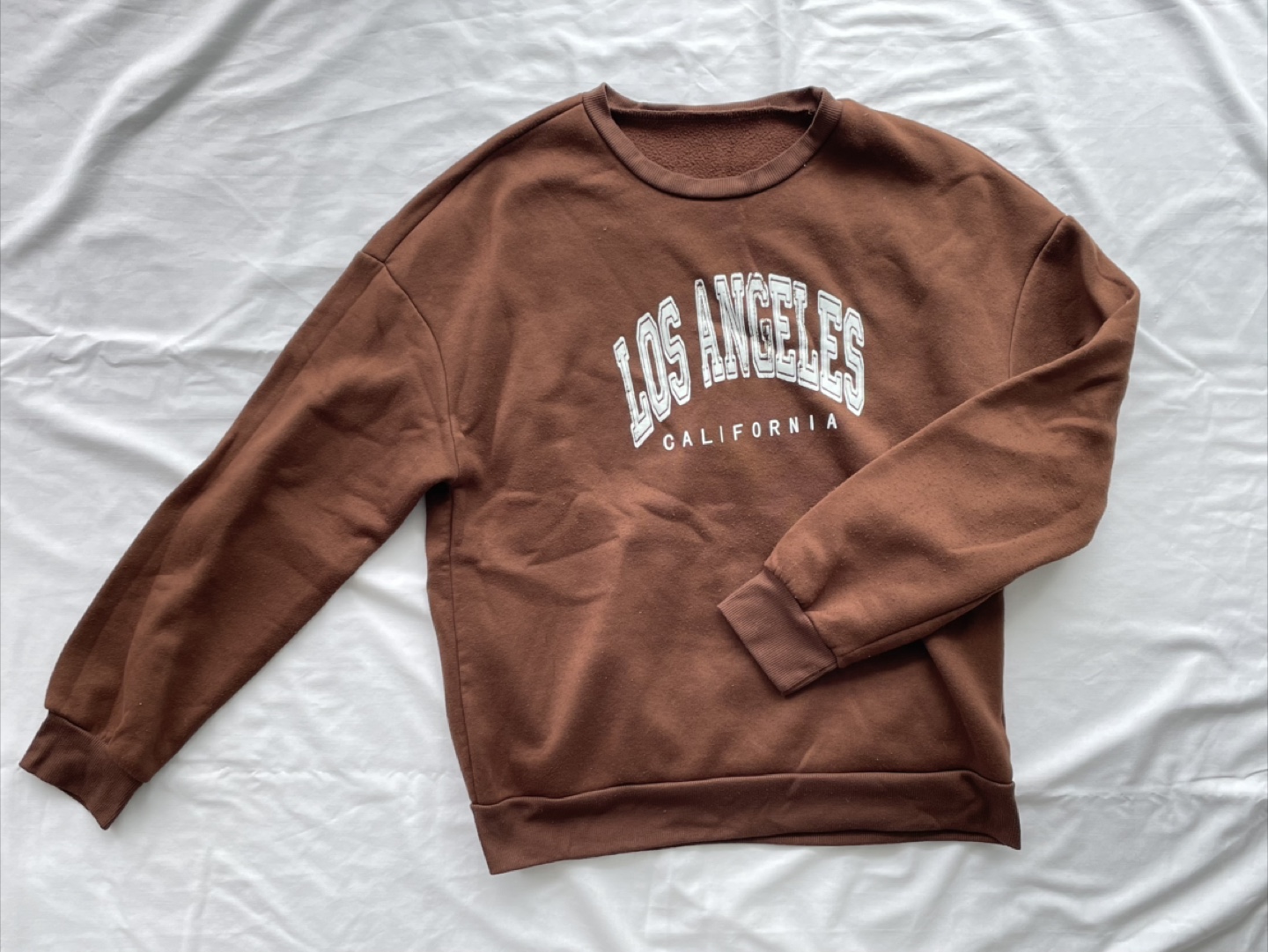 Brown Los Angeles Fleeced Sweatshirt