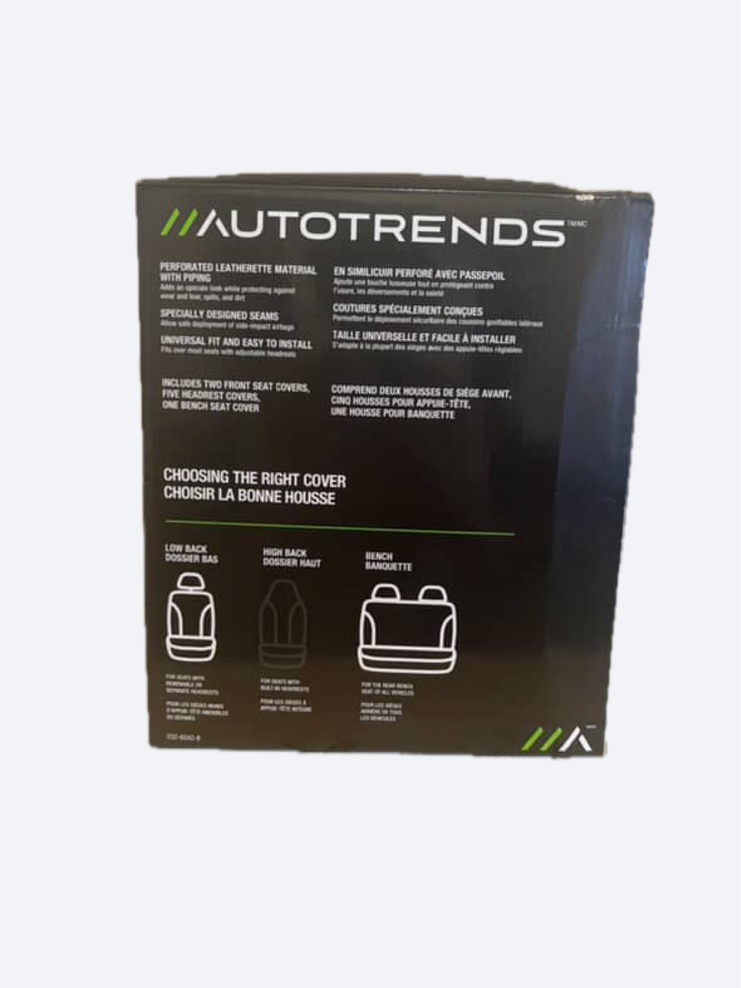 AUTOTRENDS Perforated Leatherette Seat Cover Kit - photo 2