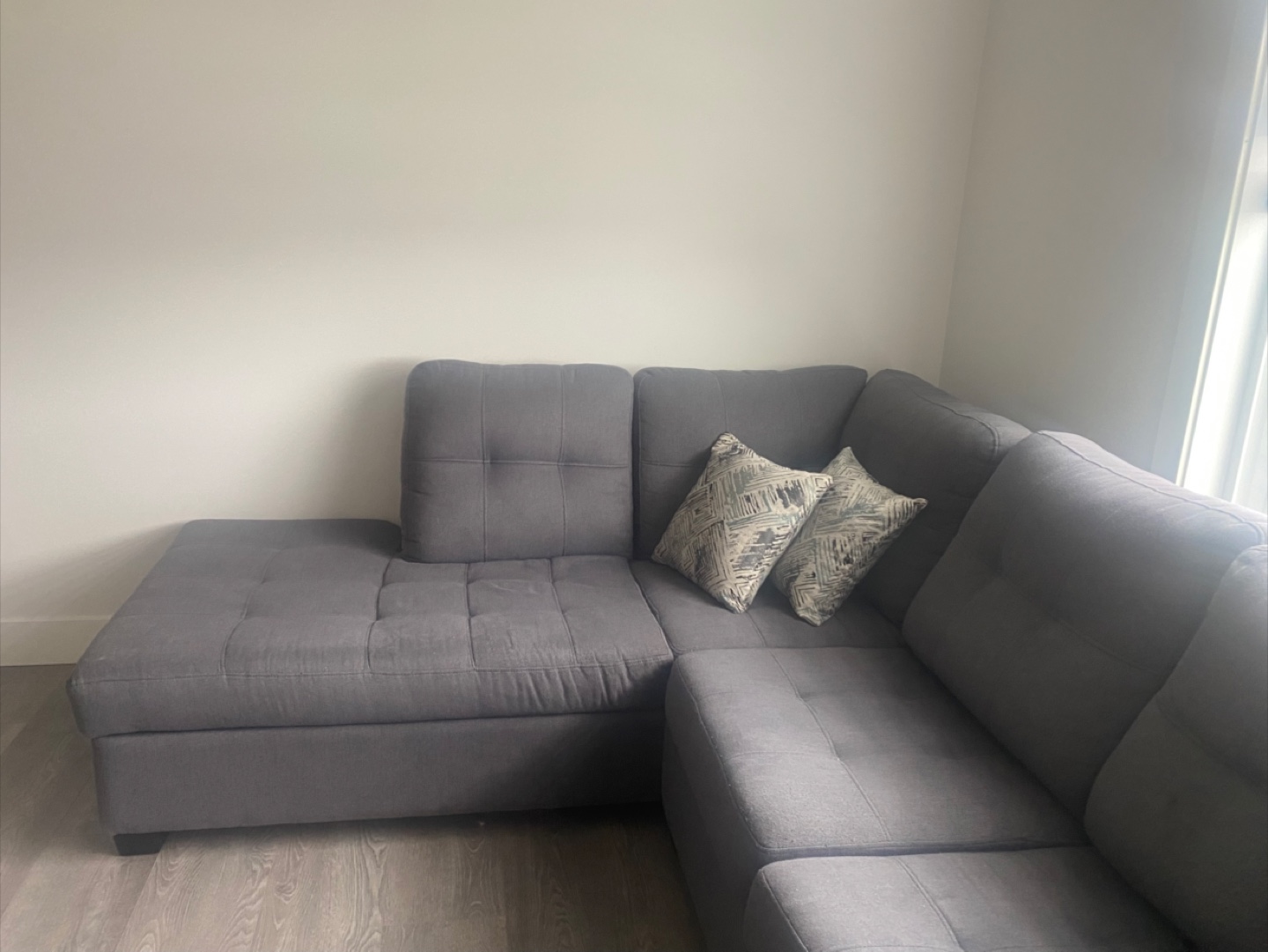Grey Sectional Couch - photo 2