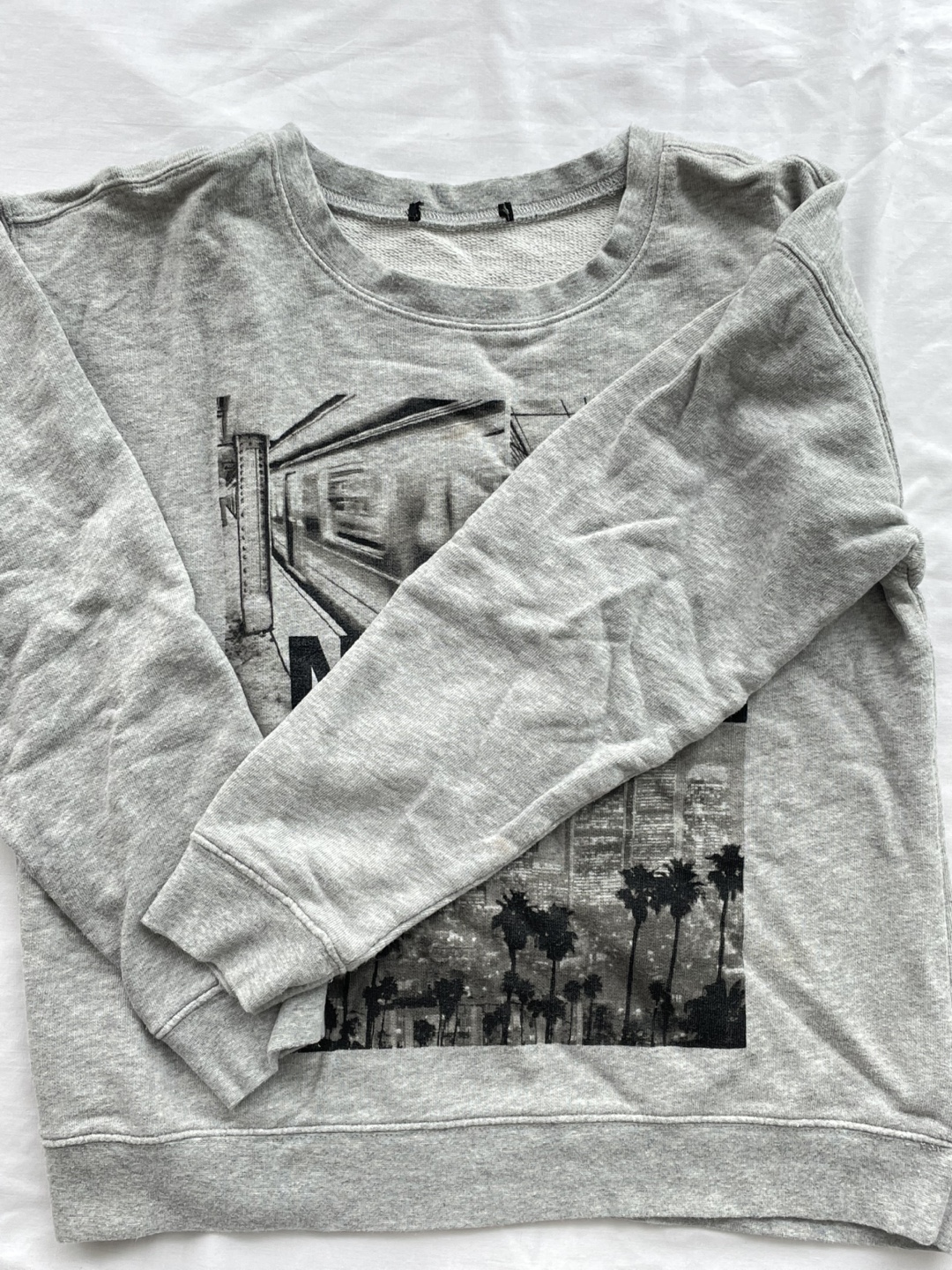 Grey NY/LA Graphic Sweatshirt - photo 2