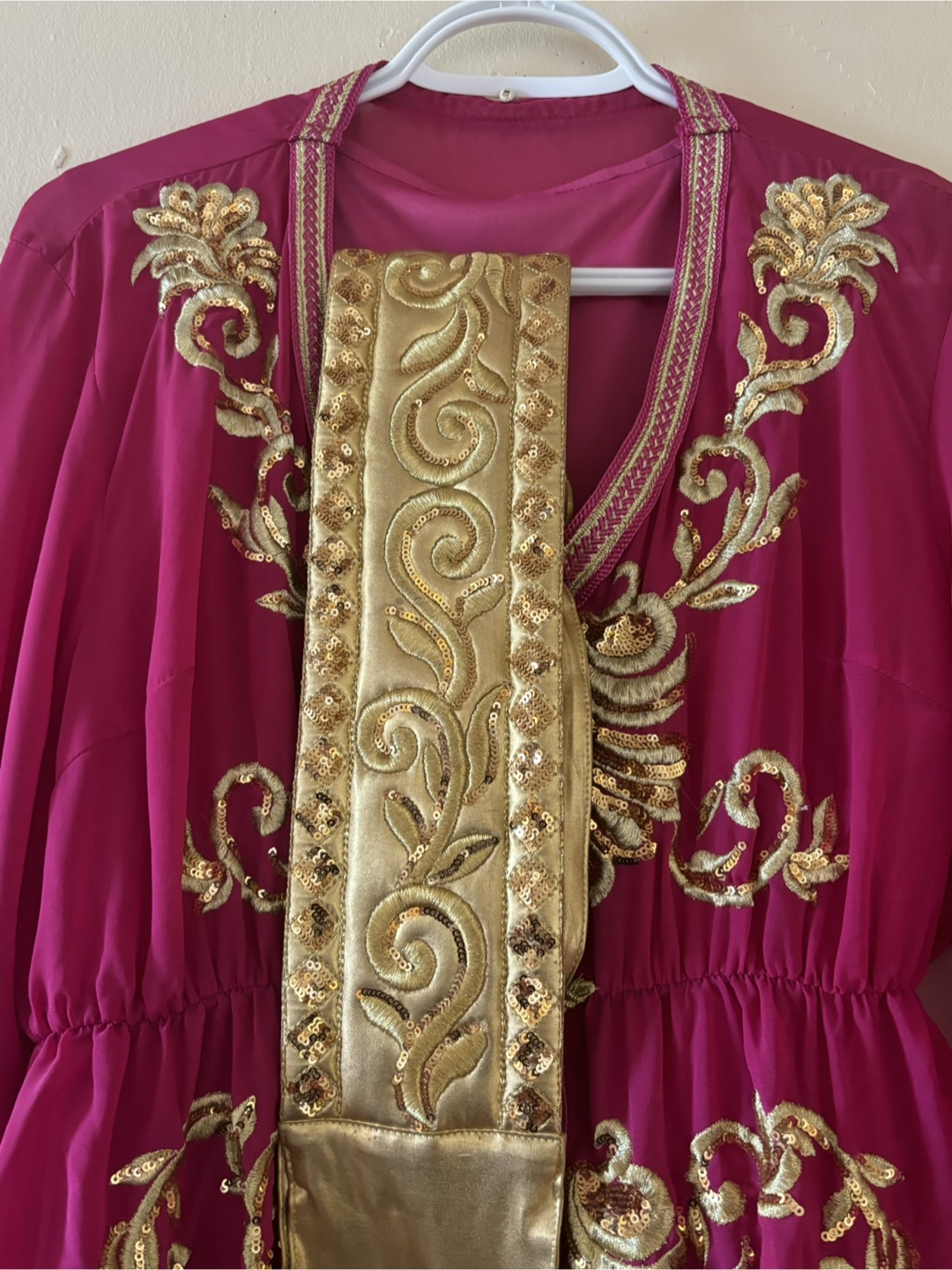 Stunning Hot Pink Embellished Maxi Dress - photo 2