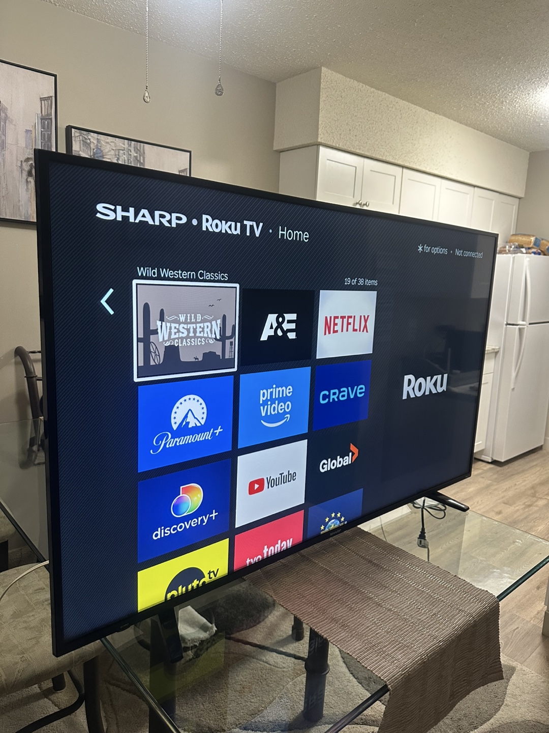 60-inch Smart Roku TV – Like New!