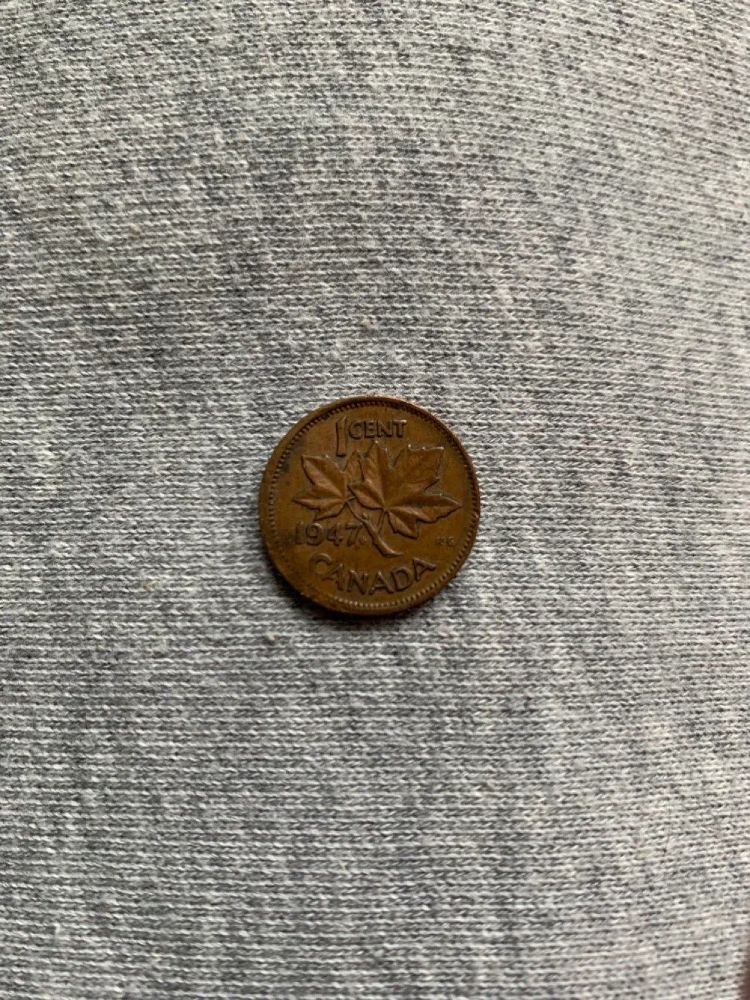 1947 Canadian Penny thumbnail