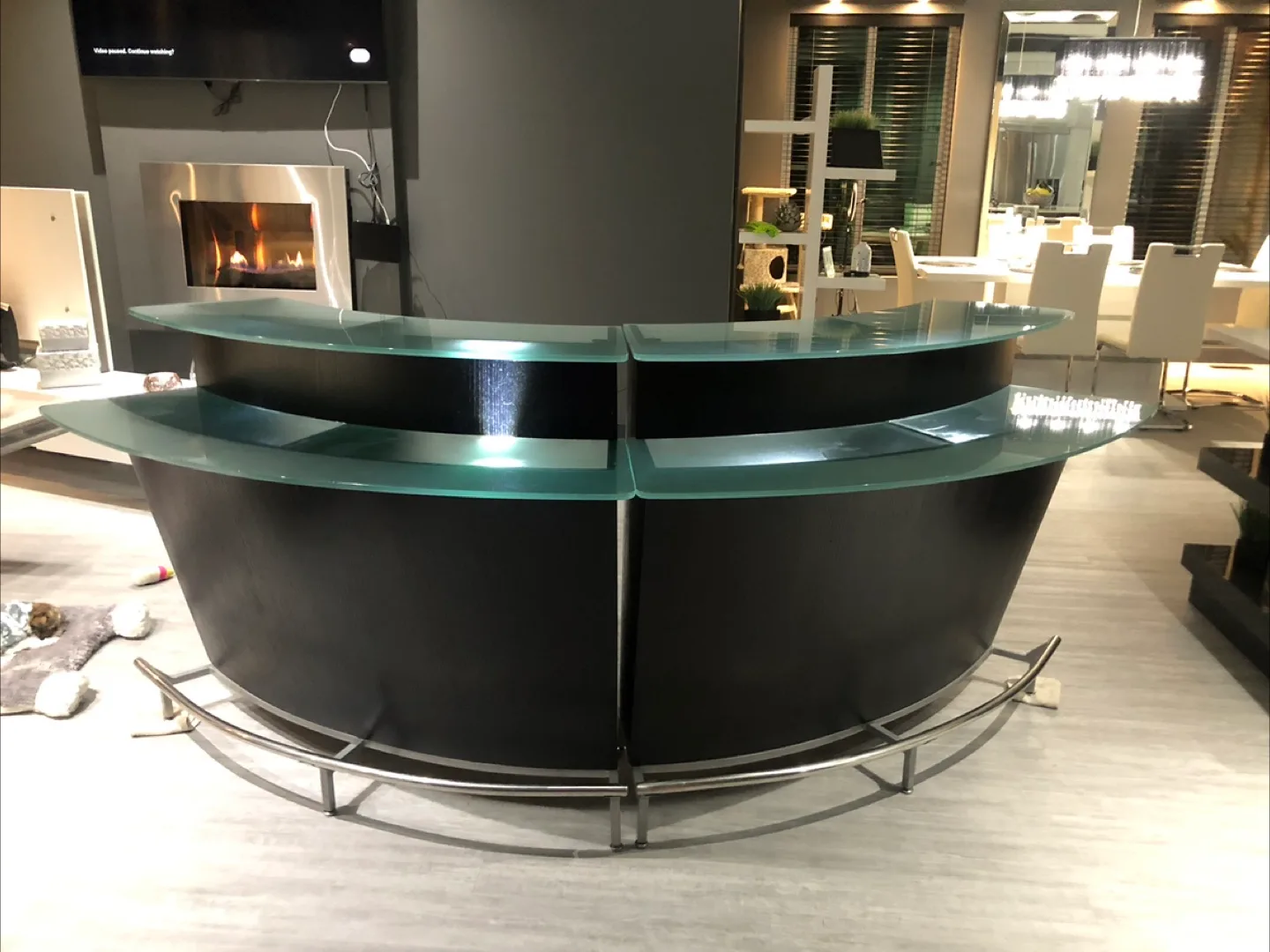 Modern Bar with Glass Top thumbnail