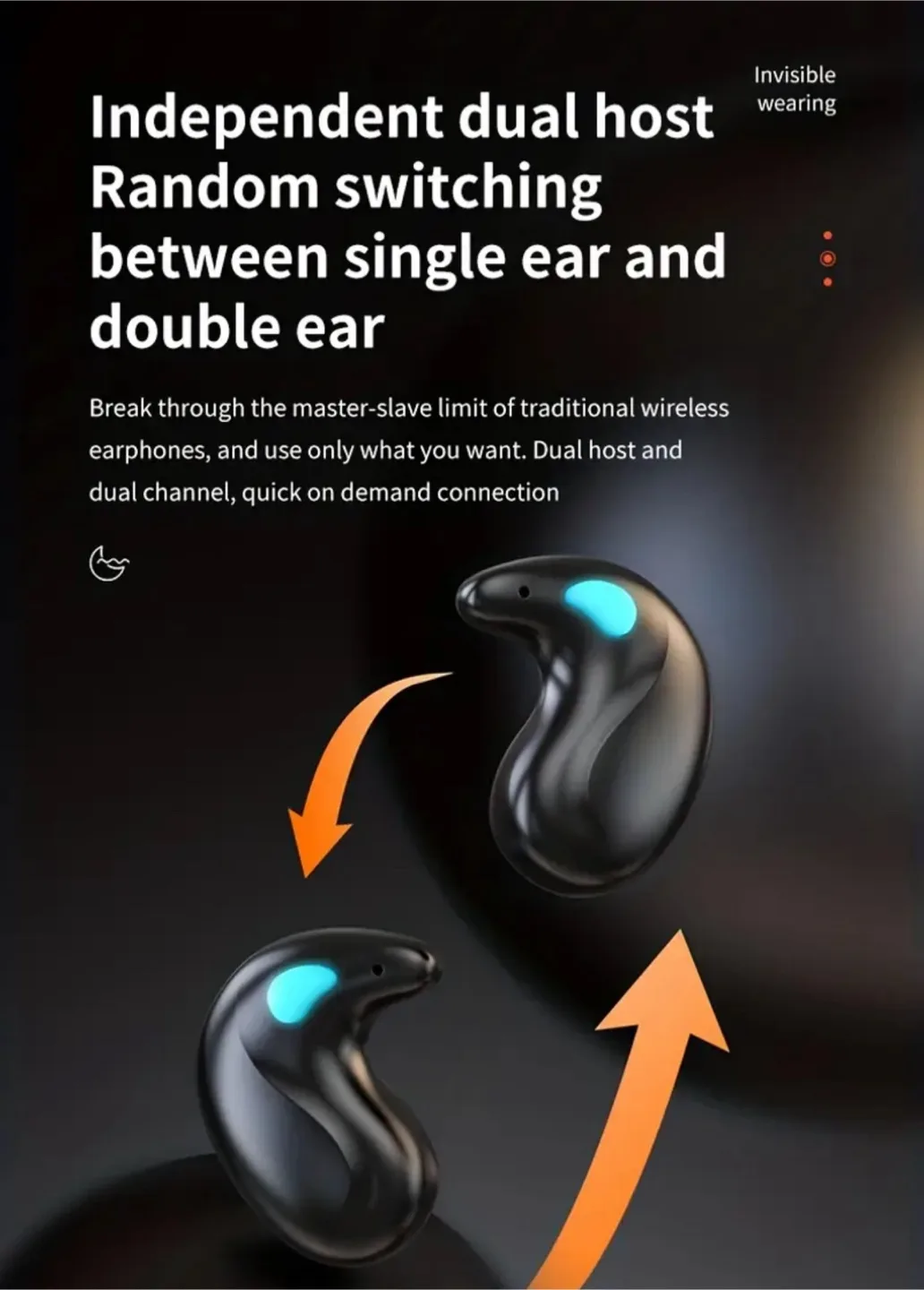 Wireless Earbuds with Charging Case image indicator(4)