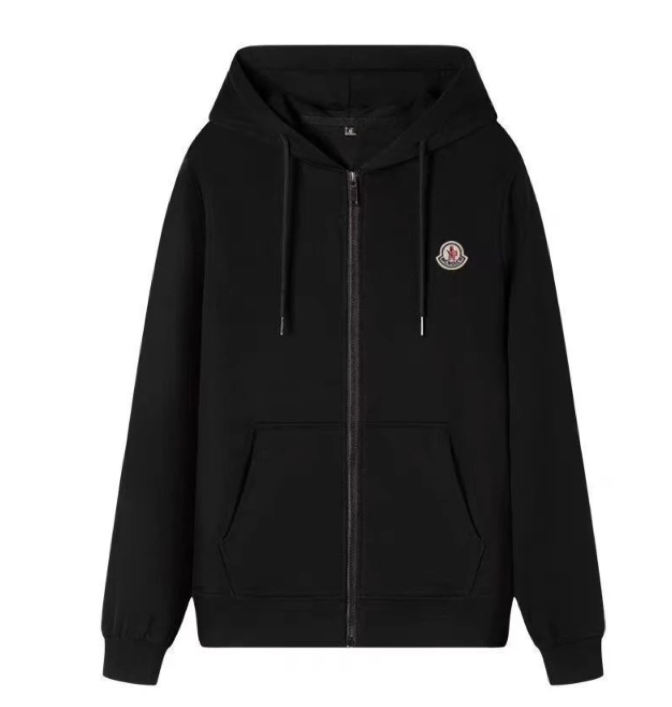Moncler Black Zip-Up Hoodie