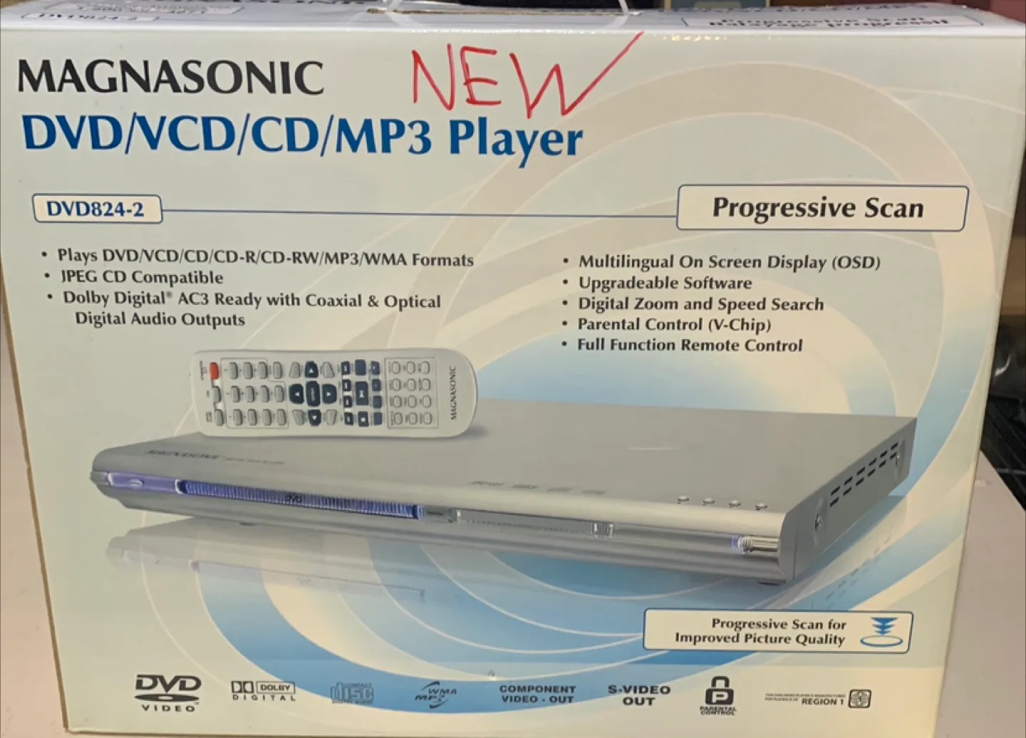 💚 MAGNASONIC DVD/VCD/CD/MP3 Player thumbnail