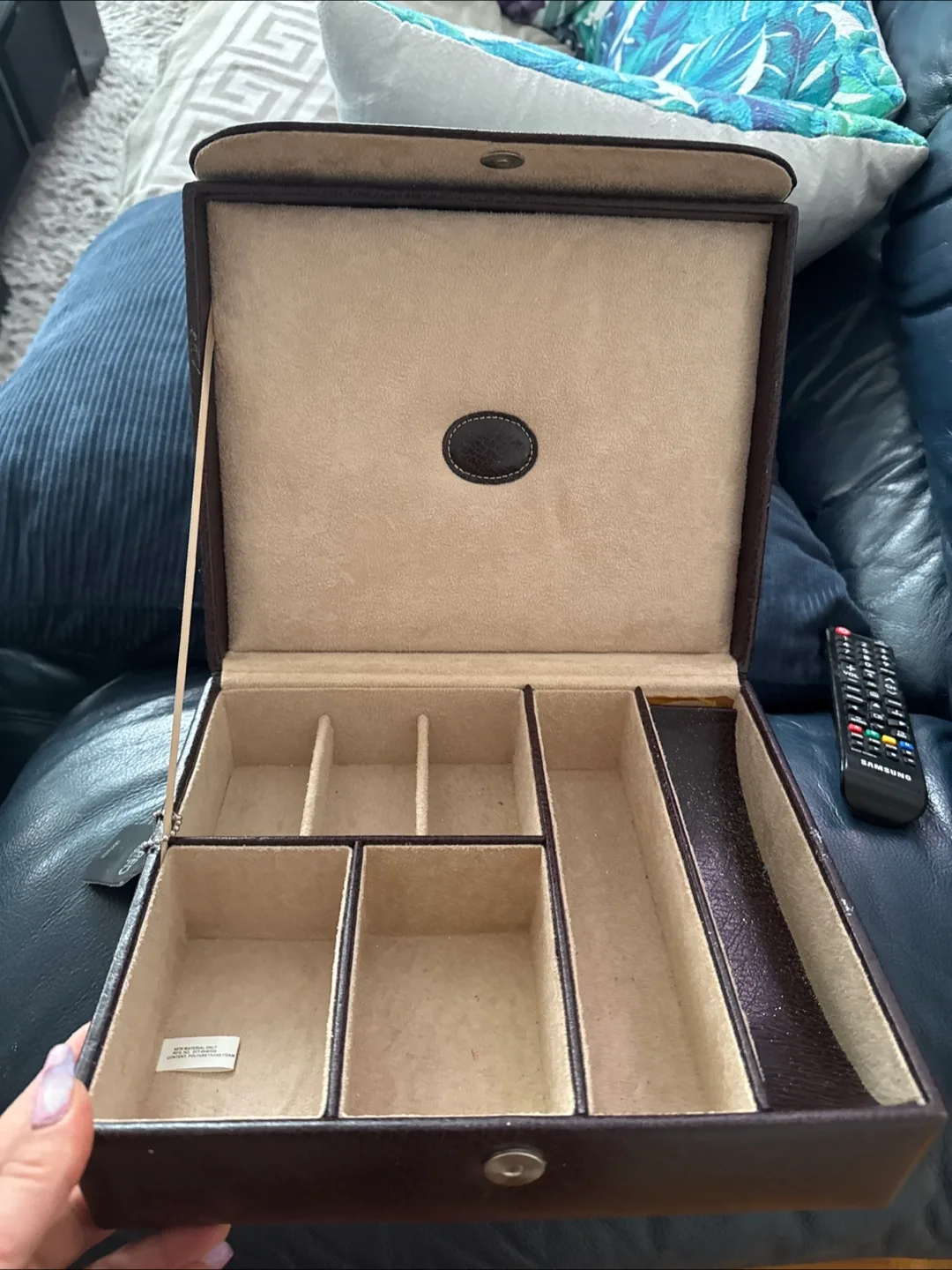 Alfred Design Jewellery Box genuine leather image indicator(2)