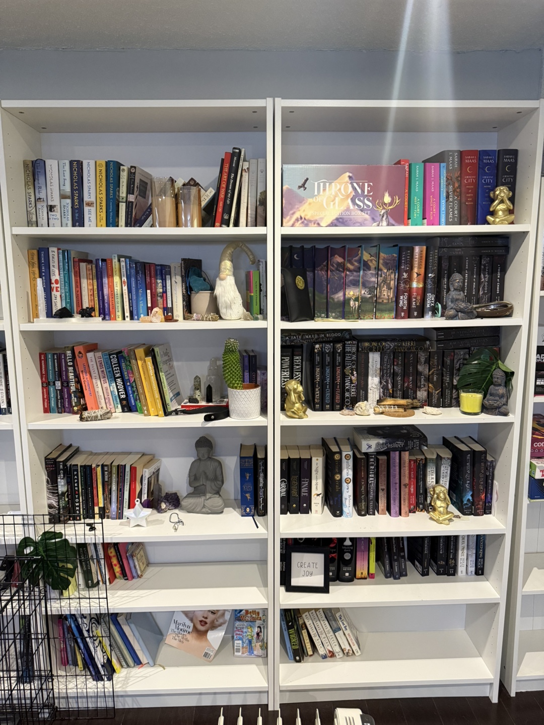 ONE IKEA White Bookcase (books not included)