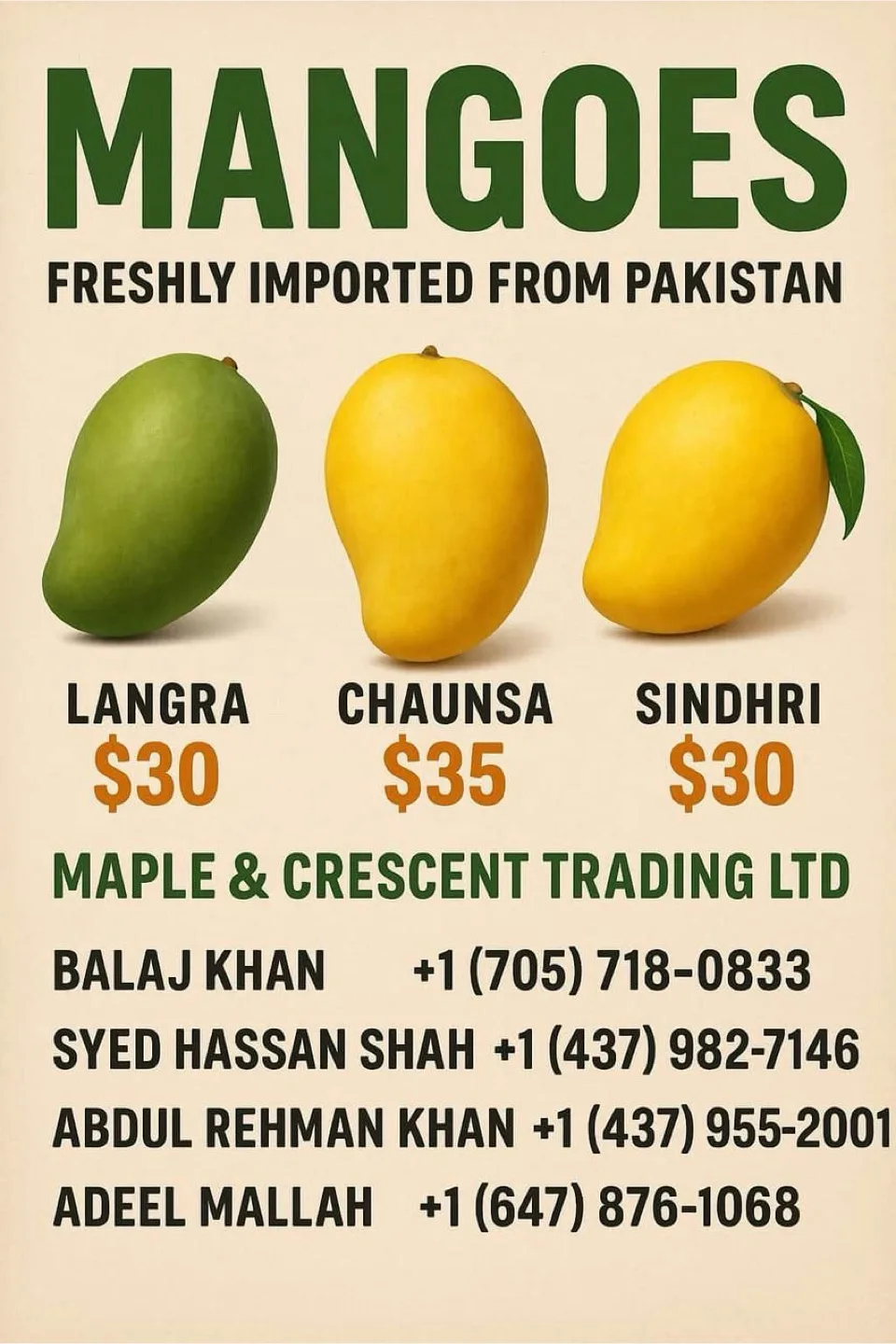 Fresh Mangoes - Imported from Pakistan thumbnail