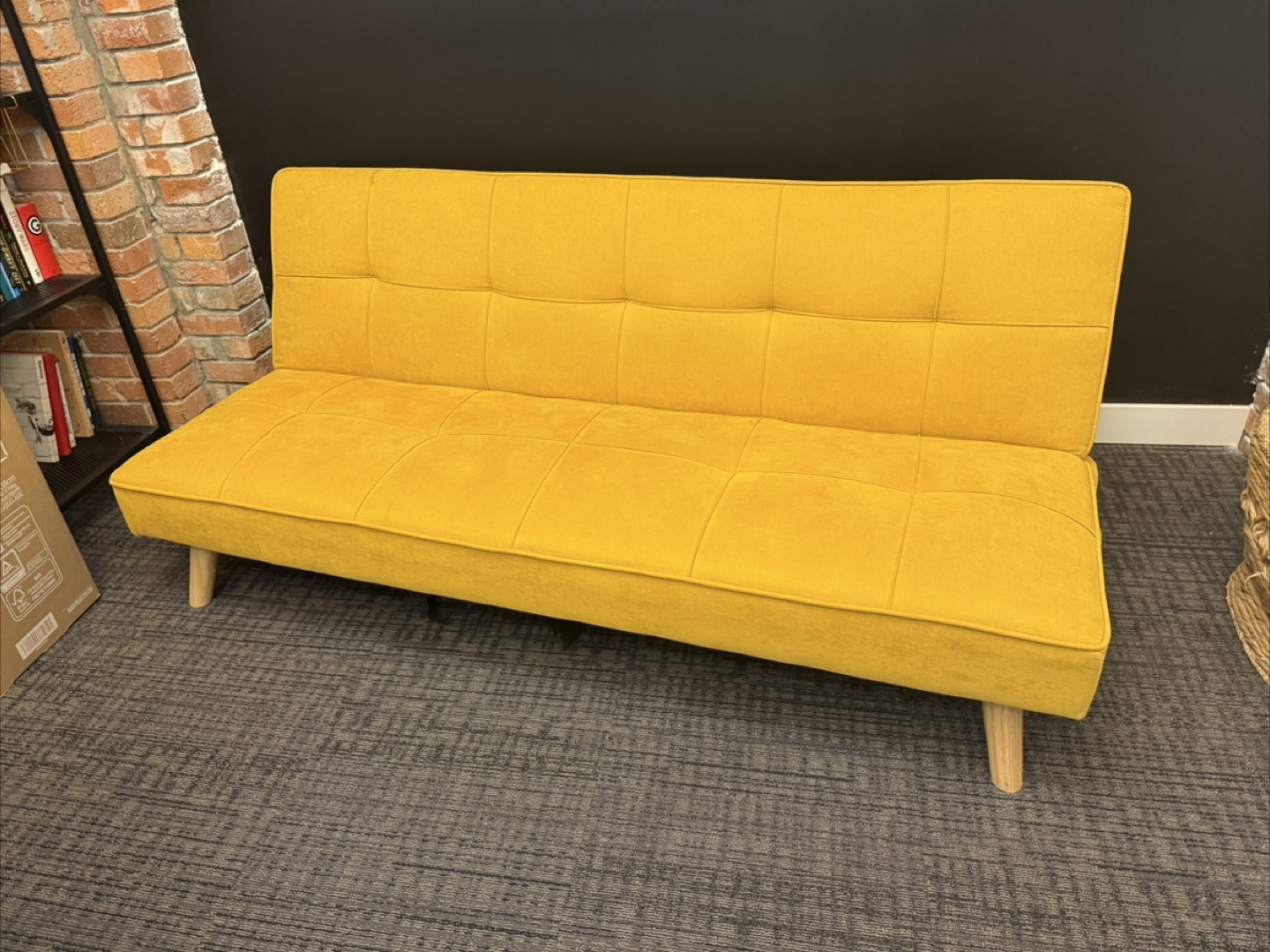 Yellow Futon Sofa Bed Structube - photo 2