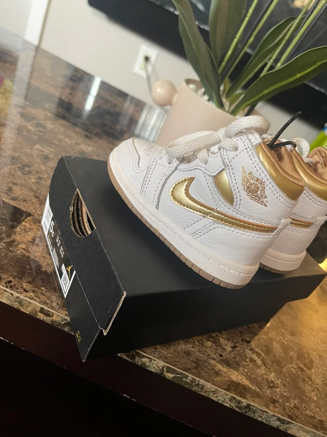 Jordan 1 Crib Shoes- Size 5C thumbnail