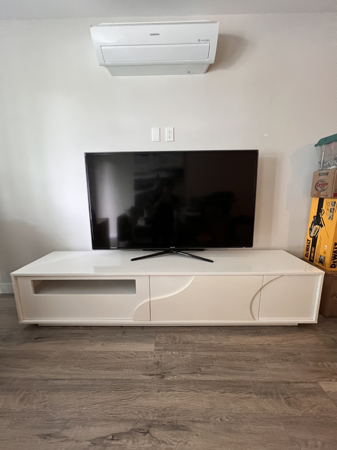 White TV Stand