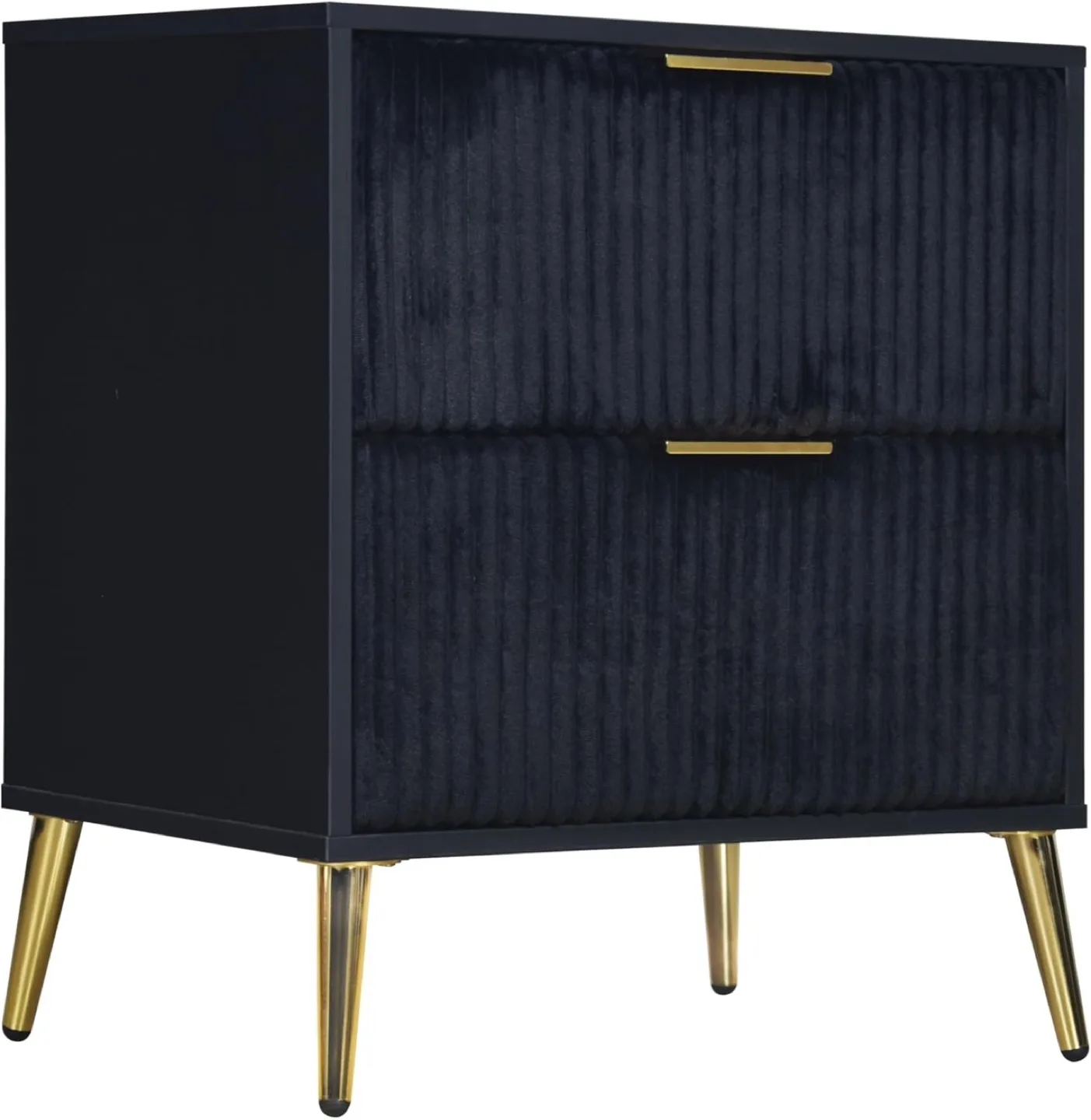Kailani Nightstand, Blk Upholstered Front in Velvet image indicator(2)