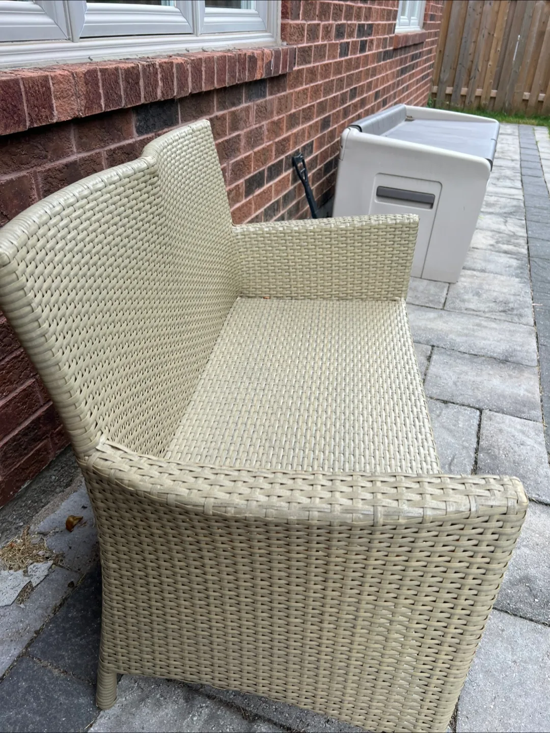 Wicker Outdoor Loveseat image indicator(2)