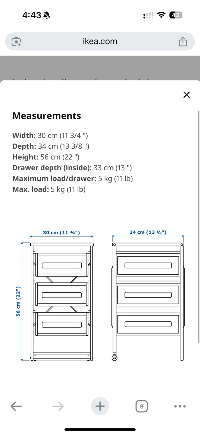Pickup Only: 2 IKEA LENNART White Drawer Unit image indicator(5)