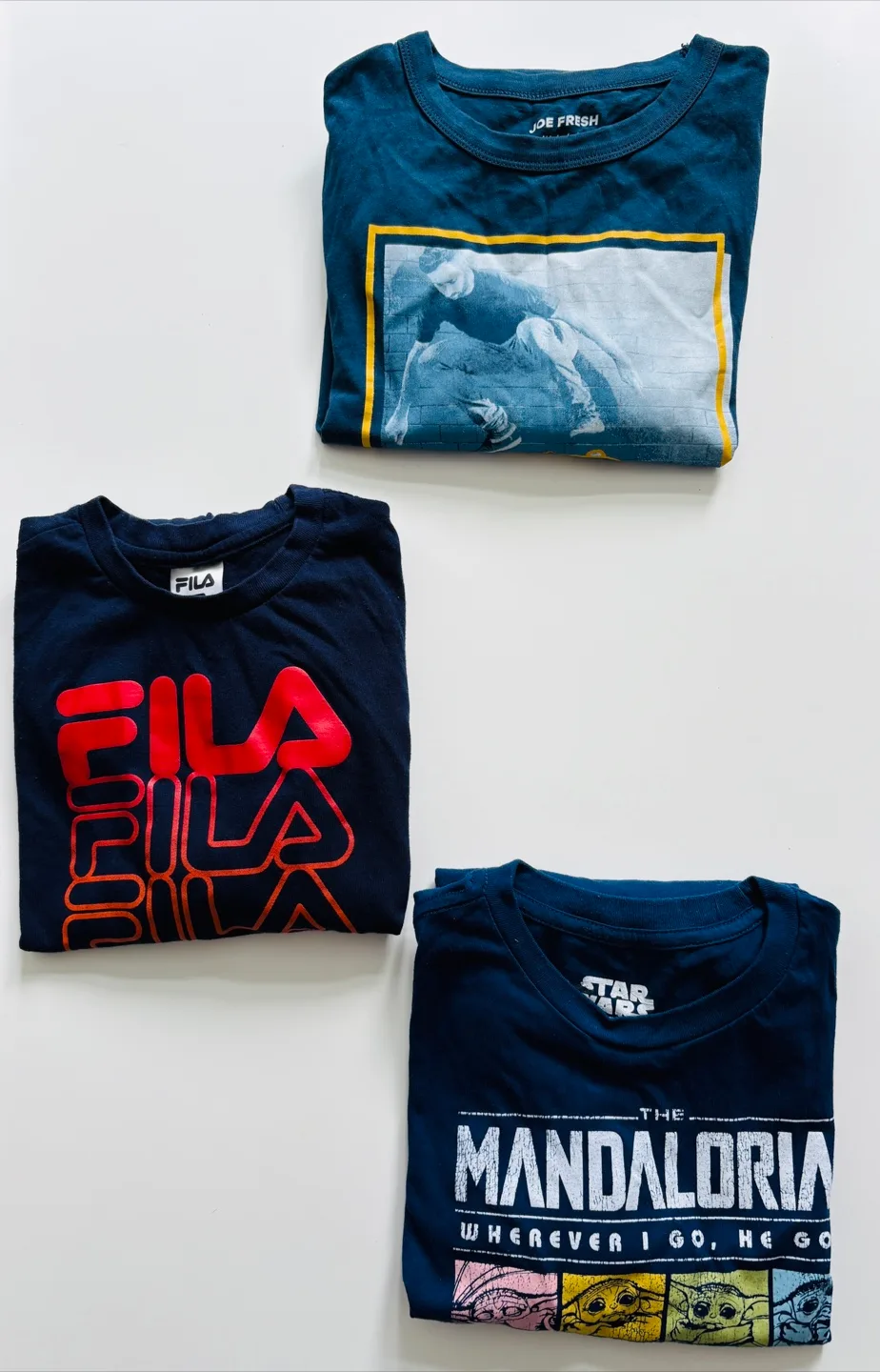 Boys' T-Shirt Bundle: Joe Fresh, Fila, Star Wars- Size 14/16 thumbnail