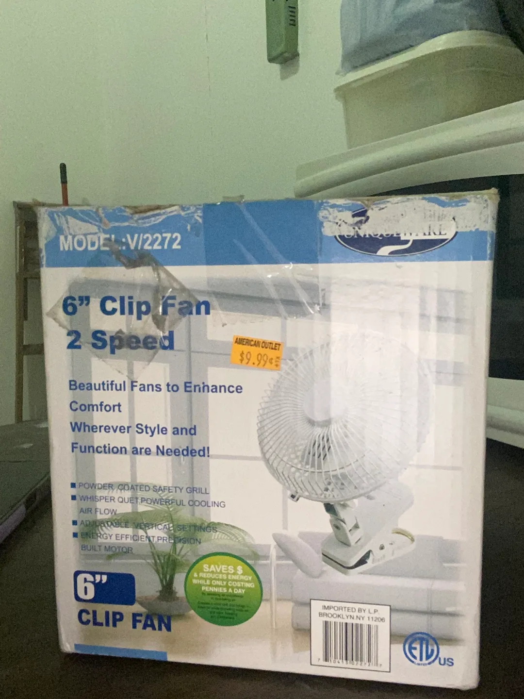 Unique Ware 6" Clip Fan - 2 Speed thumbnail