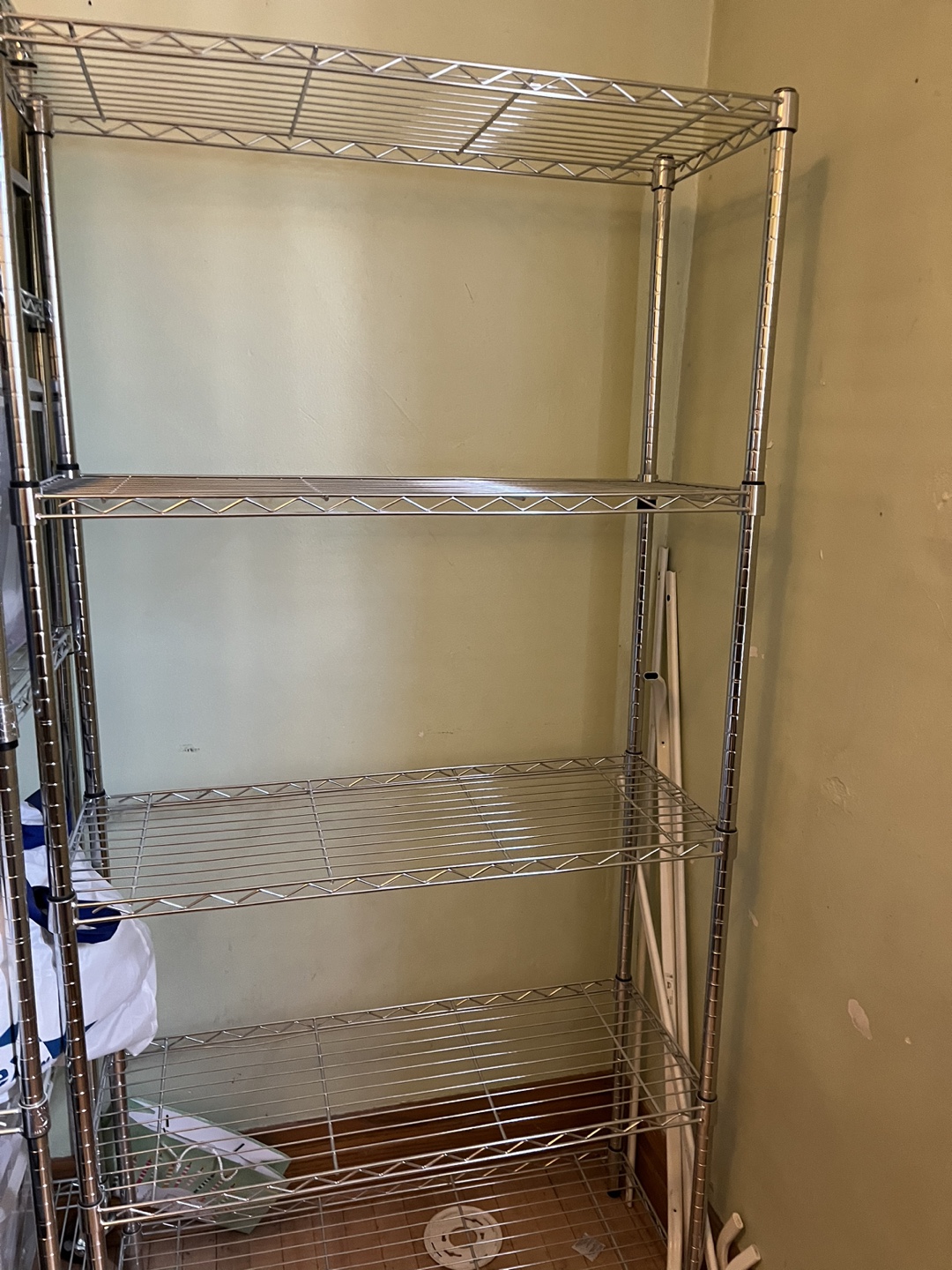 Chrome Wire Shelving Unit