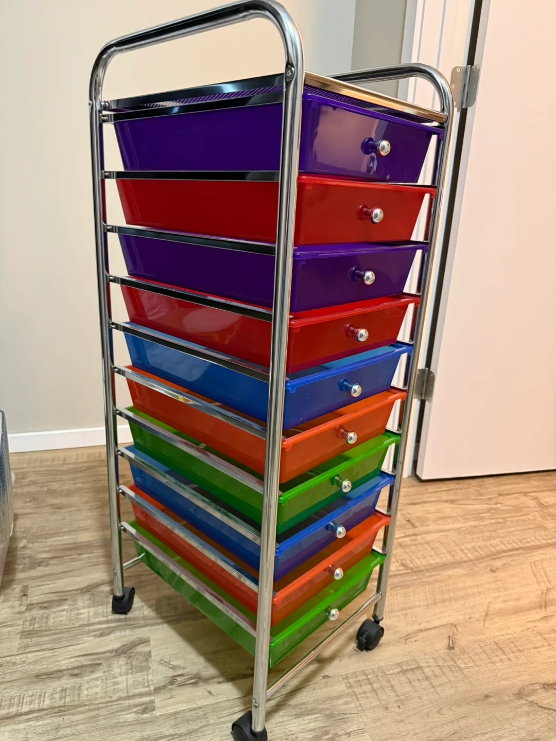 Rolling Storage Cart with 10 Drawers image indicator(2)