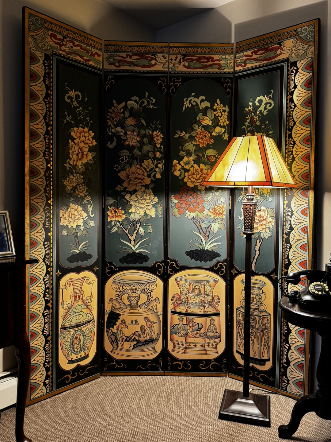Decorative Folding Screen Room Divider - photo 2