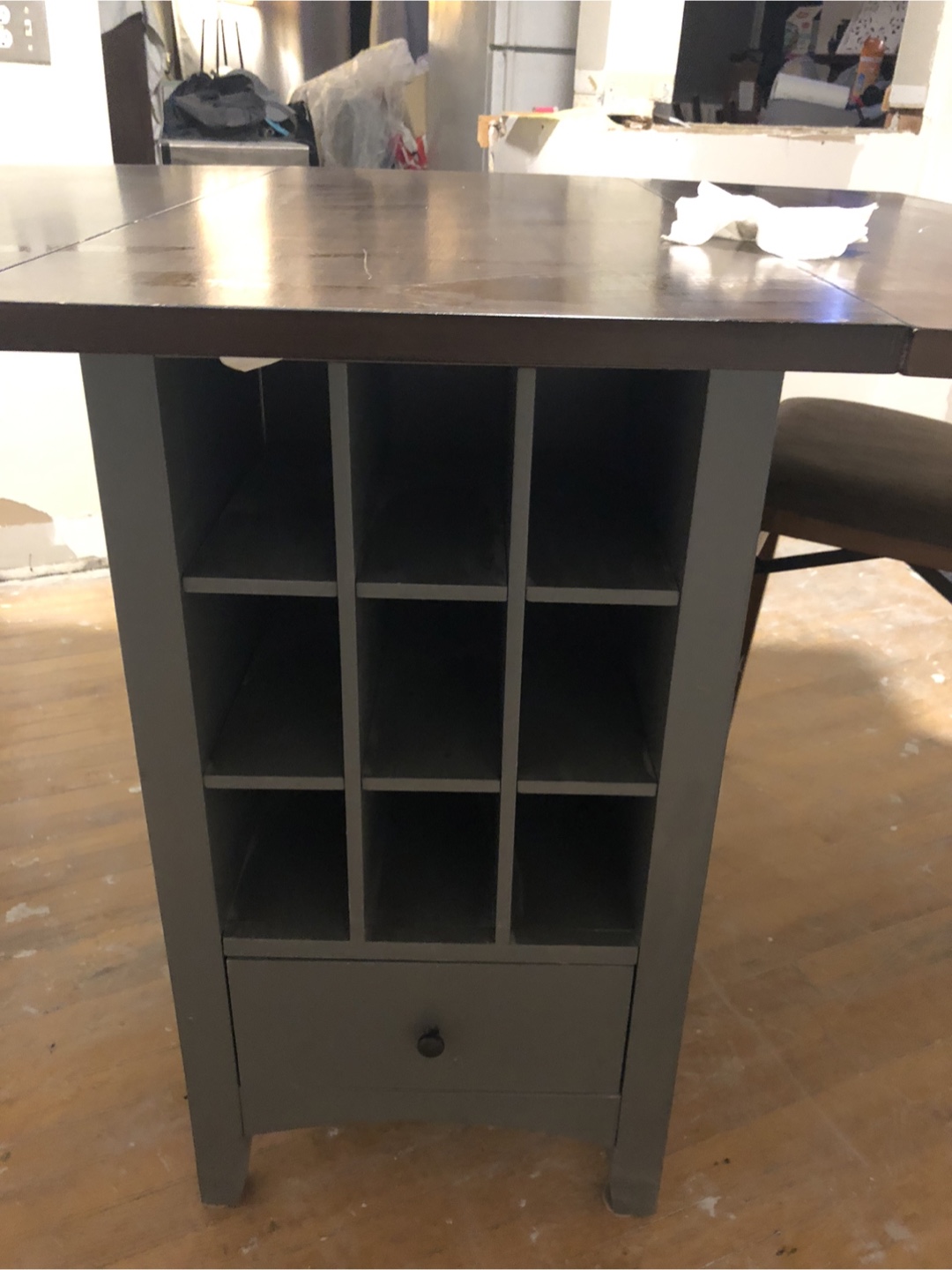 Folding kitchen/dining room table with 2barstools - photo 3