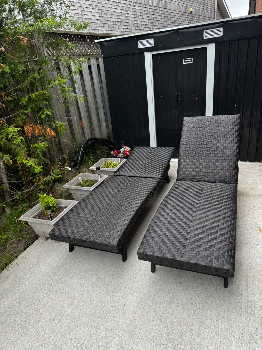 RATTAN FOLDING 5-LEVEL RECLINER LOUNGER thumbnail