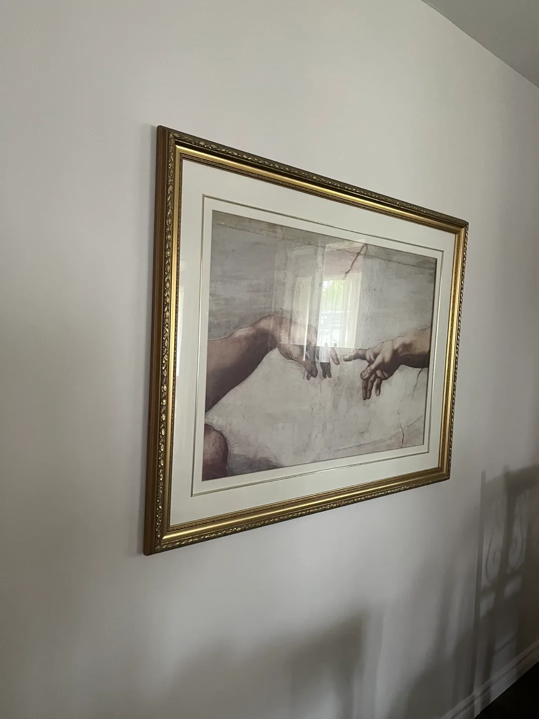 44 X33.5 inches Gold Framed Art Print - The Creation of Adam image indicator(2)