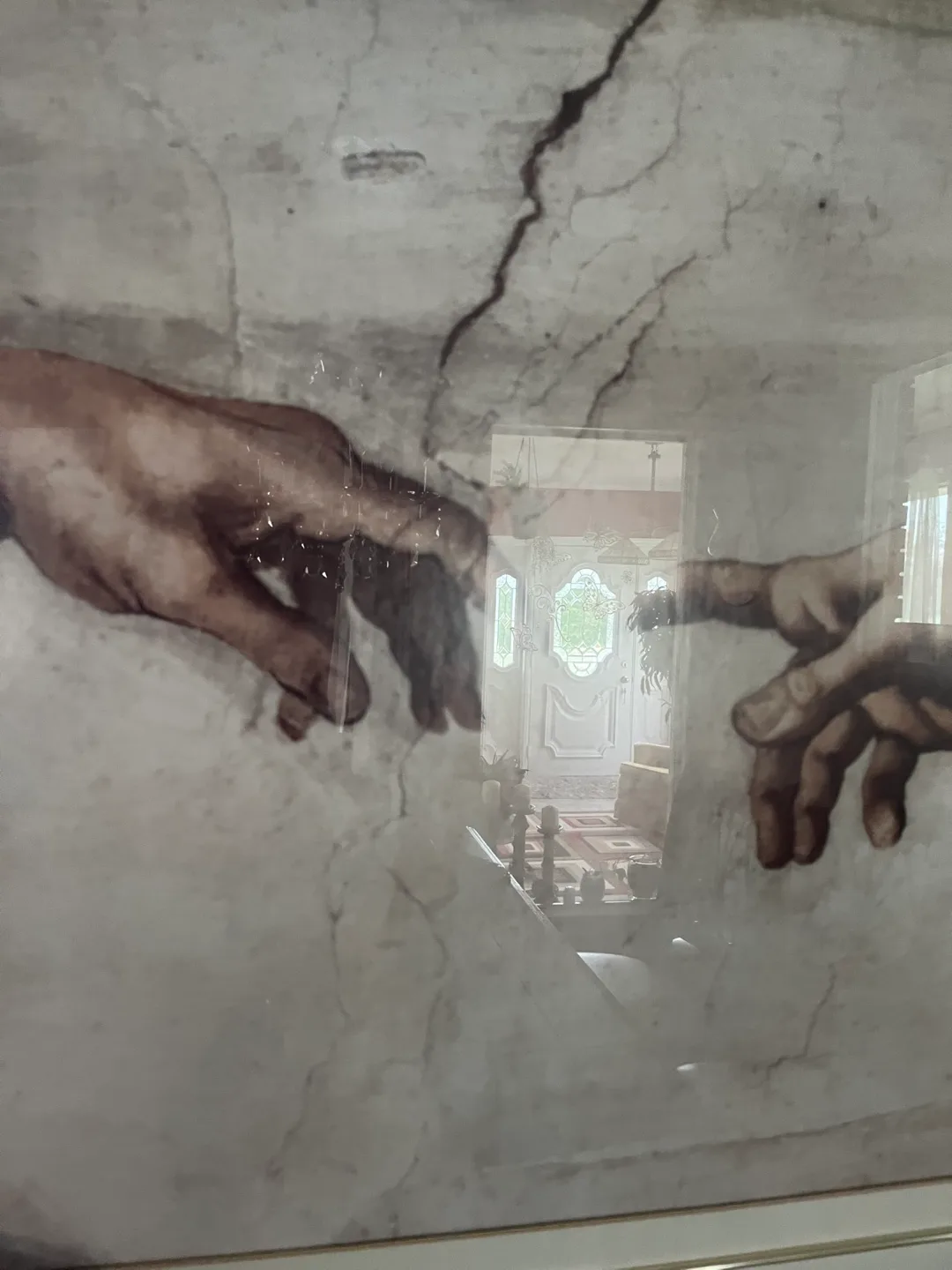 44 X33.5 inches Gold Framed Art Print - The Creation of Adam image indicator(4)