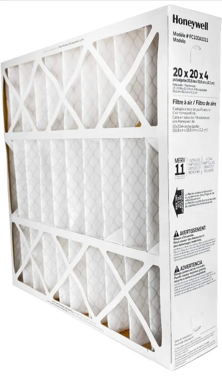 ✨NEW✨ 2 Honeywell Home 20x20x4 Pleated Air Filters, MERV 11 image indicator(7)