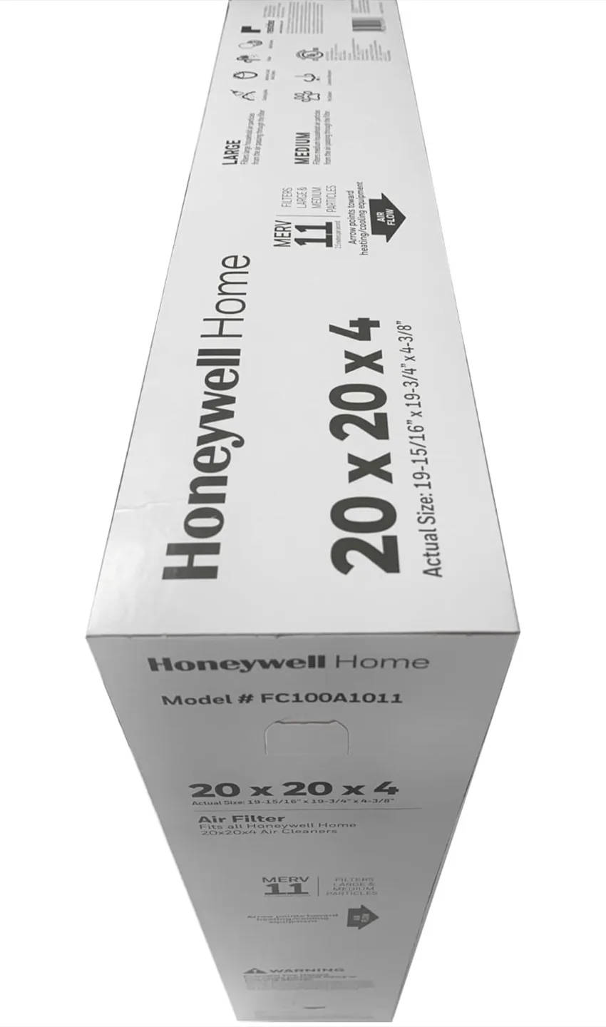 ✨NEW✨ 2 Honeywell Home 20x20x4 Pleated Air Filters, MERV 11 image indicator(6)